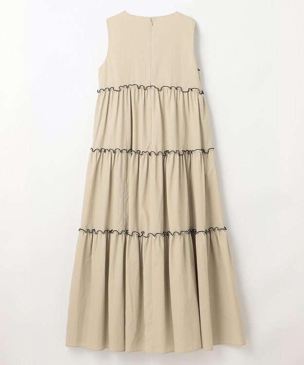 #Newans ボリュームティアードワンピース ベージュ