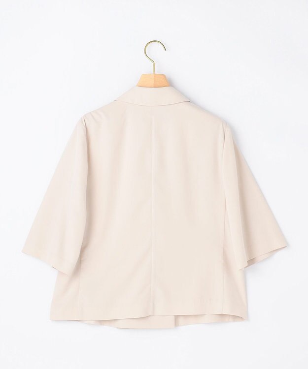 組曲 【先行予約】スムースクロス 6分袖ジャケット アイボリー系