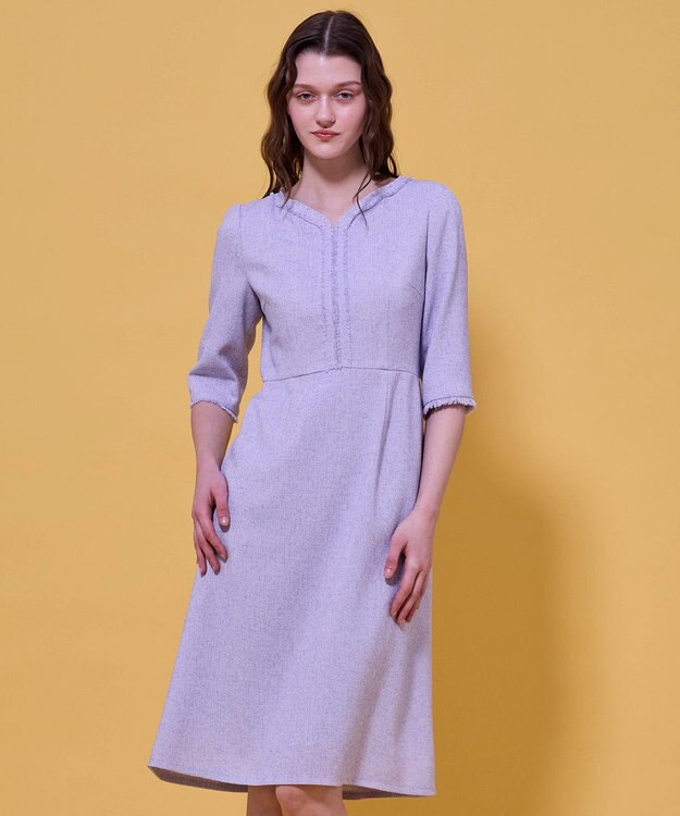 TOCCA FROST MIST TWEED ドレス ライラック系5
