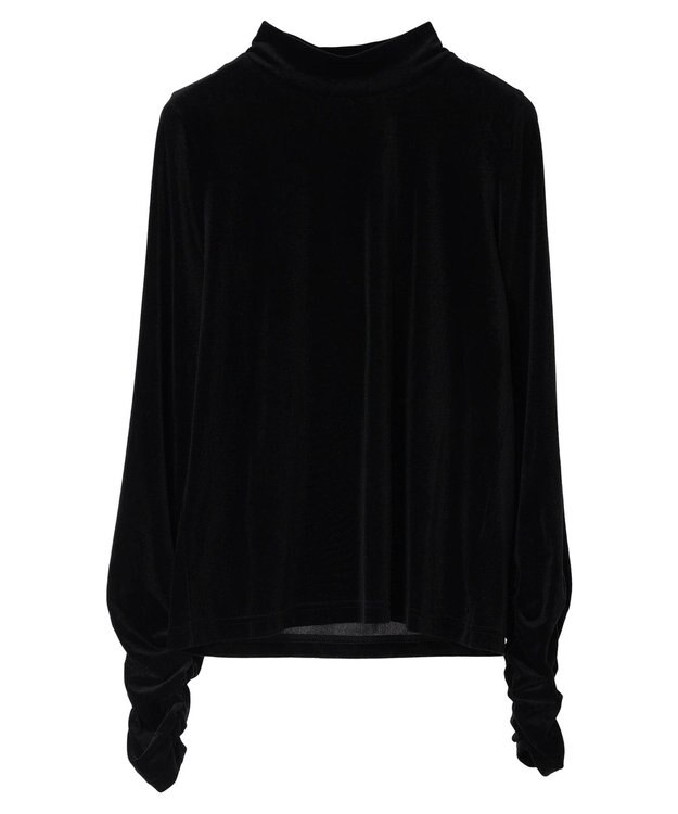 Green Parks ・ＳＵＧＡＲ　ＳＰＯＯＮ　シアーベロアハイネック Black