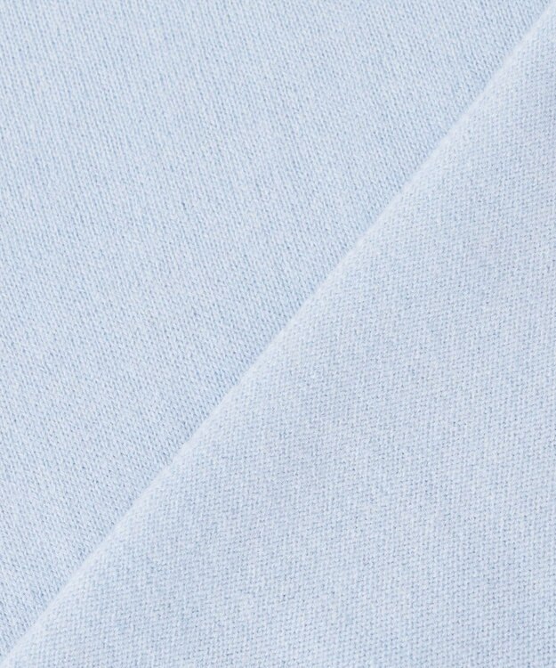 BEIGE， 【WEB限定・洗える】ALSACE / パール釦タートルネックウールニット Sax