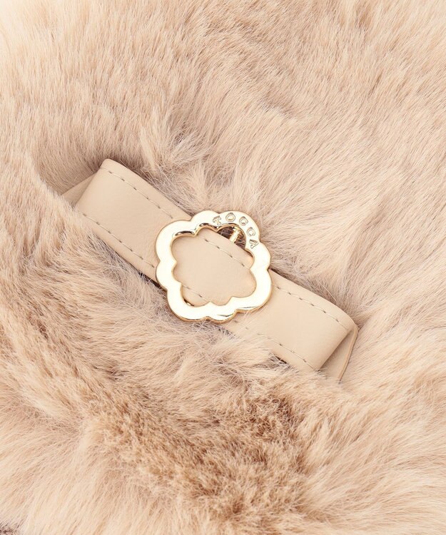 TOCCA KNIT FUR HANDWARMER 手袋 ベージュ系
