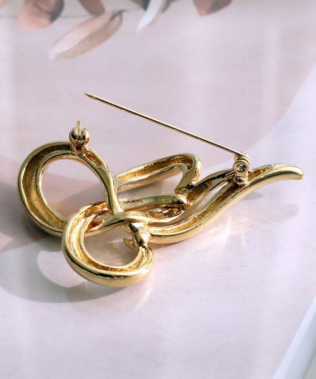 Tiaclasse ツイストブローチ ゴールド