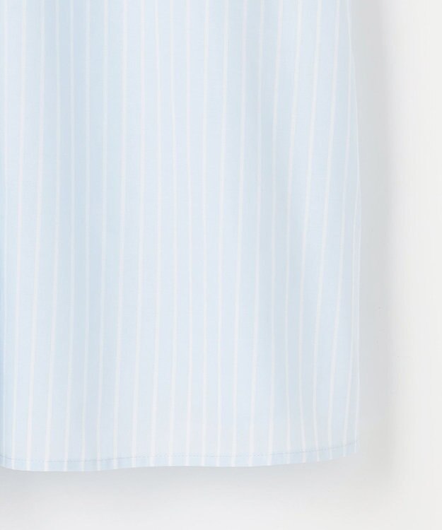 自由区 S エンブロイダリーブロードパフスリーブ ブラウス サックス×オフ