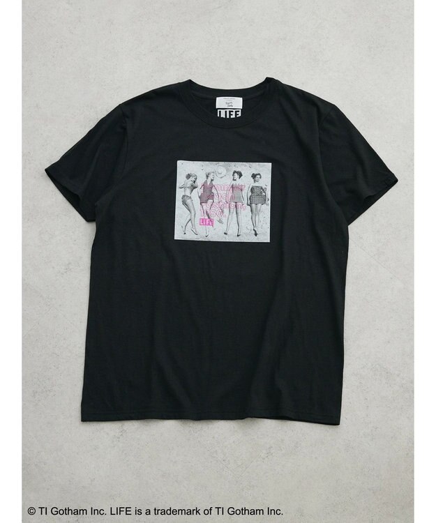 Green Parks ＬＩＦＥ　フォトプリントＴシャツ Black
