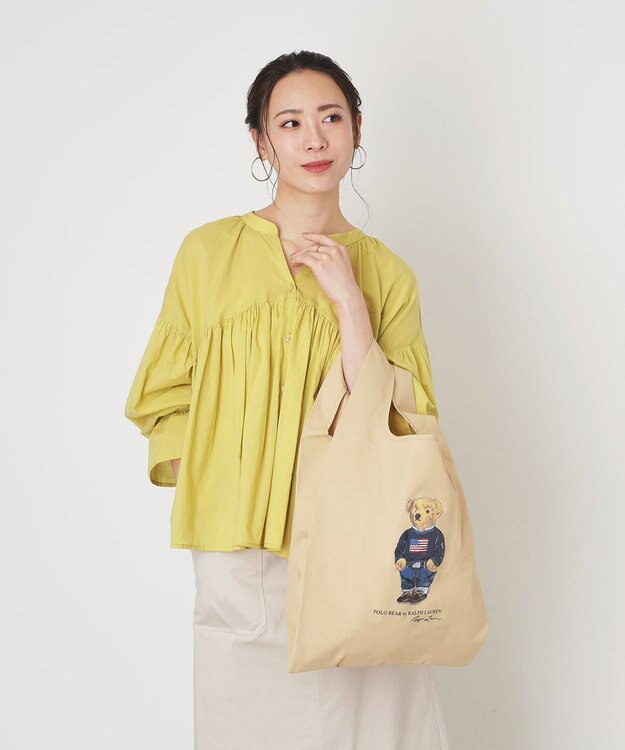 MOONBAT 【WEB限定】POLO RALPH LAUREN（ポロ ラルフ ローレン）ポロベア ベルト付き レインバッグ　 ベージュ