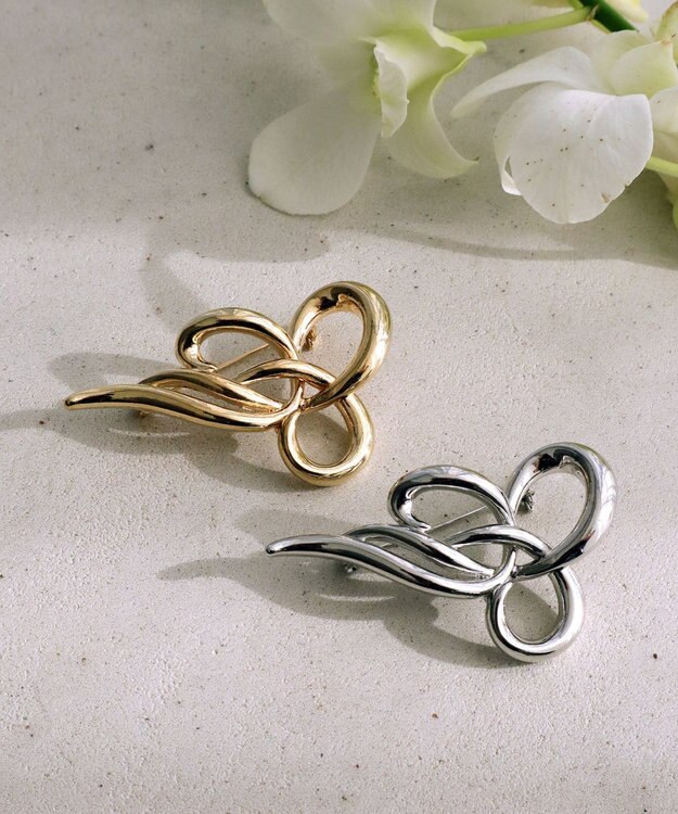 Tiaclasse ツイストブローチ シルバー