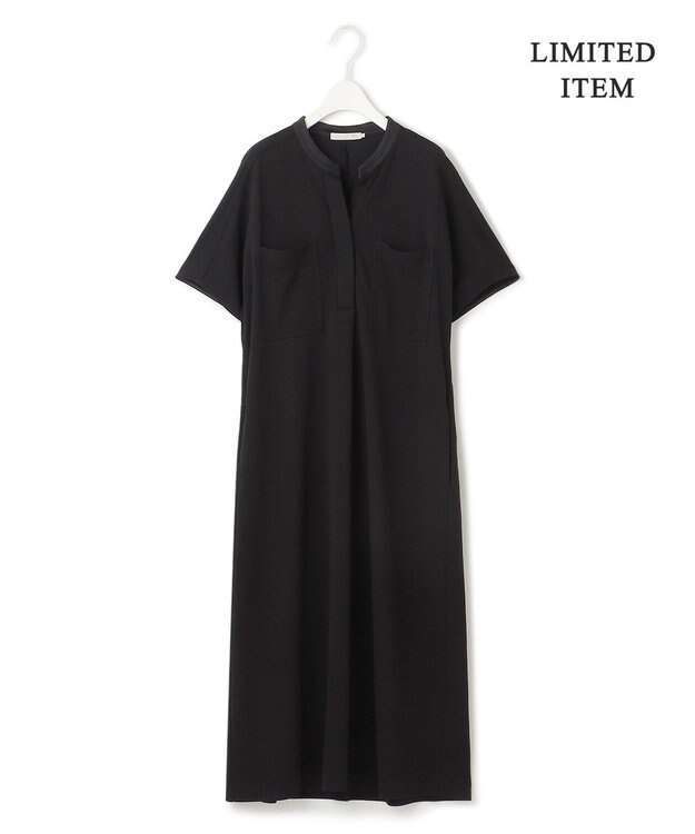 ICB 【WEB限定・洗える】 アムンゼンジャージー ワンピース ブラック系