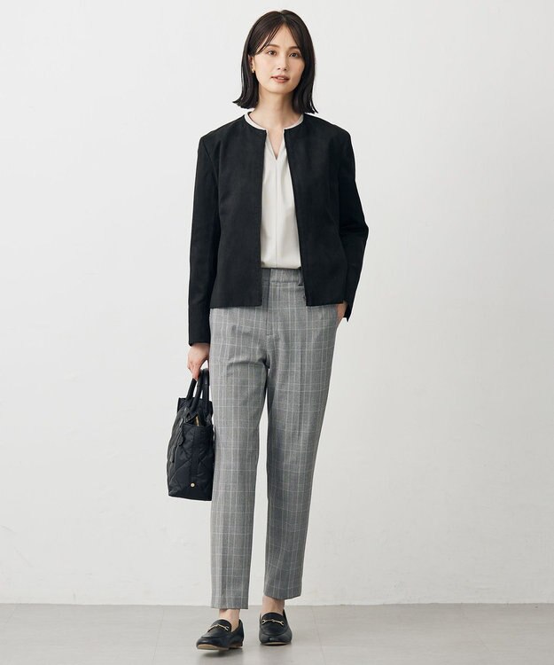 J.PRESS LADIES 【2way】ボンディングキルト トート バッグ ブラック系