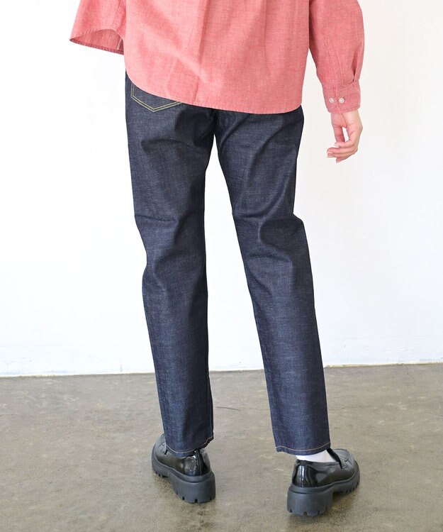 caqu modern tapered 腰回りユッタリ テーパードシルエットデニム re.birth
