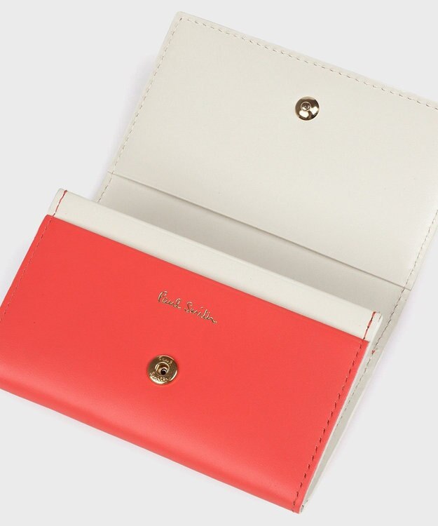 Paul Smith サプルレザー 名刺入れ コーラル