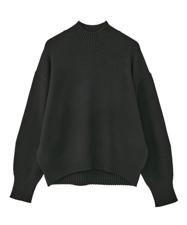 YECCA VECCA ワイドリブニット Black