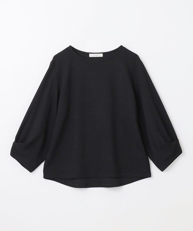 ANY L 【洗濯機可】タックスリーブ プルオーバー ブラック