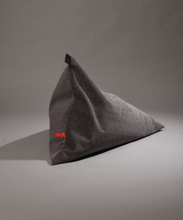 ビーズクッション tetra ソファー張り生地 シェニール ビーズクッション シルバー