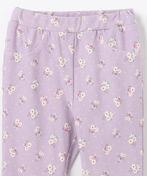 ANY KIDS 7daysガーリーパンツ(カットソー) ラベンダー花柄