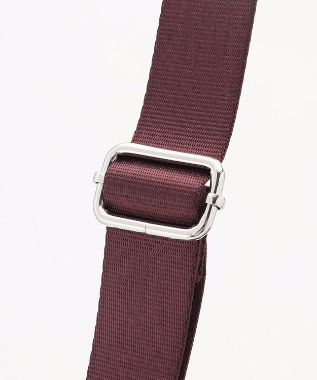 Y'SACCS ドットジャガードポーチ付きトートバッグ ワイン