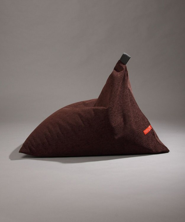 ビーズクッション tetra ソファー張り生地 シェニール ビーズクッション ブラウニー