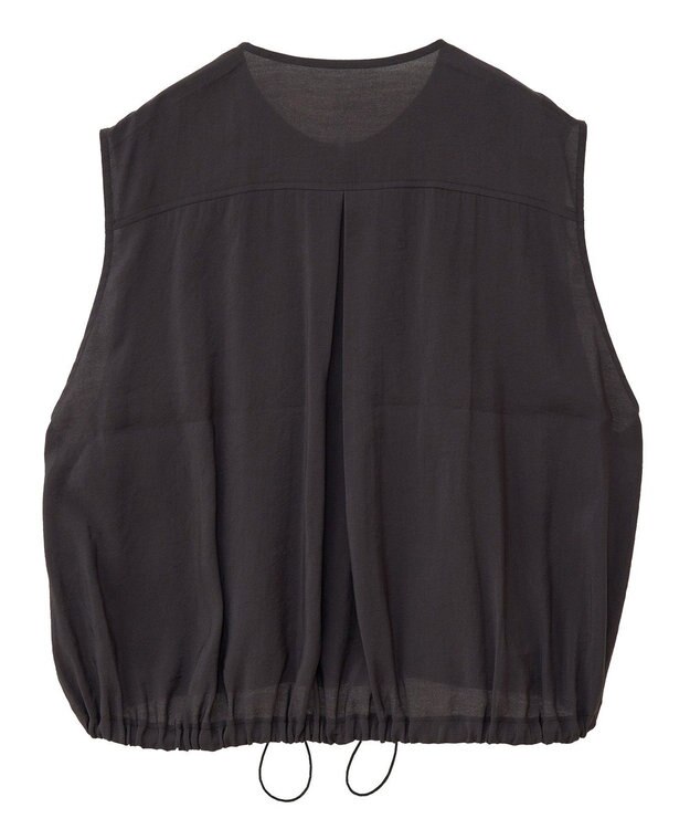 Green Parks シアーZIPベスト Black