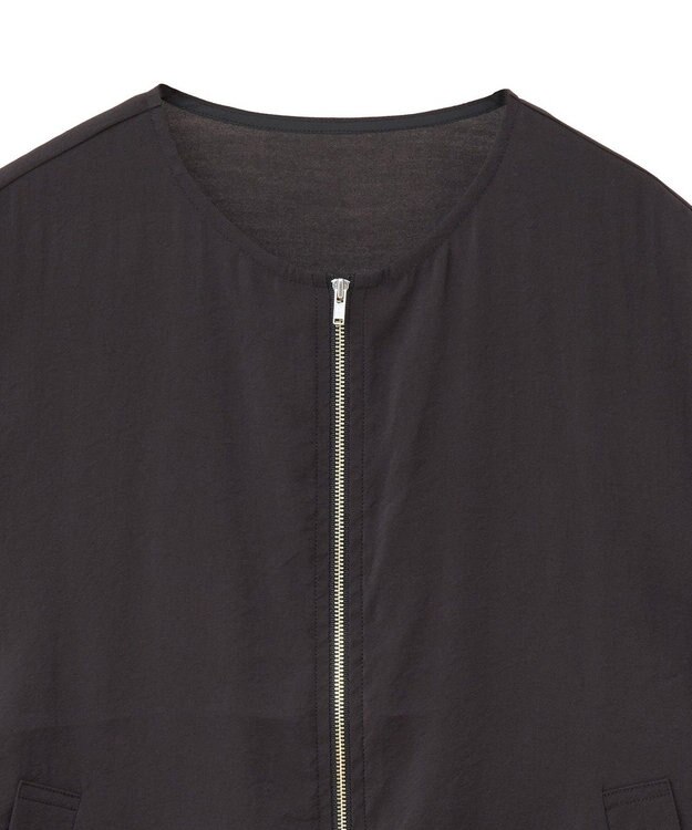 Green Parks シアーZIPベスト Black