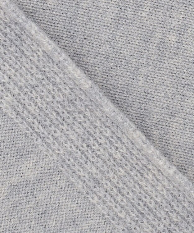 自由区 【洗える】ソフトウールハイゲージ ドルマンスリーブニット ライトグレー系