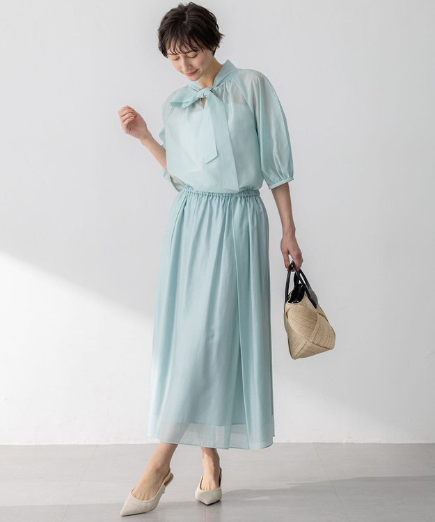 23区 VIOLAｄORO アバカ メッシュ  2WAY バケットバッグ ブラック系