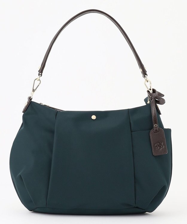 J.PRESS LADIES 【WEB限定カラーあり・2way】 ナイロン ショルダー バッグ ダークグリーン系