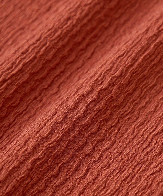 Green Parks 表面感脇リボンキャミワンピース Red