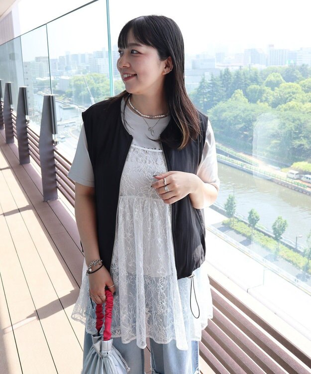 Green Parks シアーZIPベスト Black