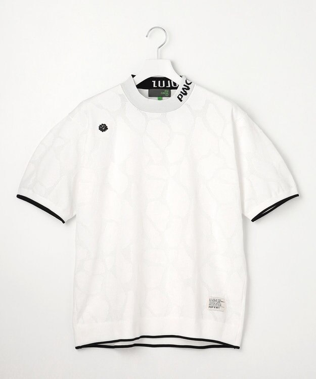 PW CIRCULUS 【MEN】ジラフメッシュ モックネック ホワイト系