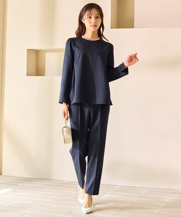 Feroux 【先行予約】2WAYレースカラー美シルエット セットアップ ネイビー系