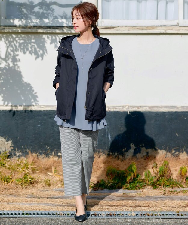 Tiaclasse 【新色追加・洗える】サイドプリーツチュニックブラウス ピンク