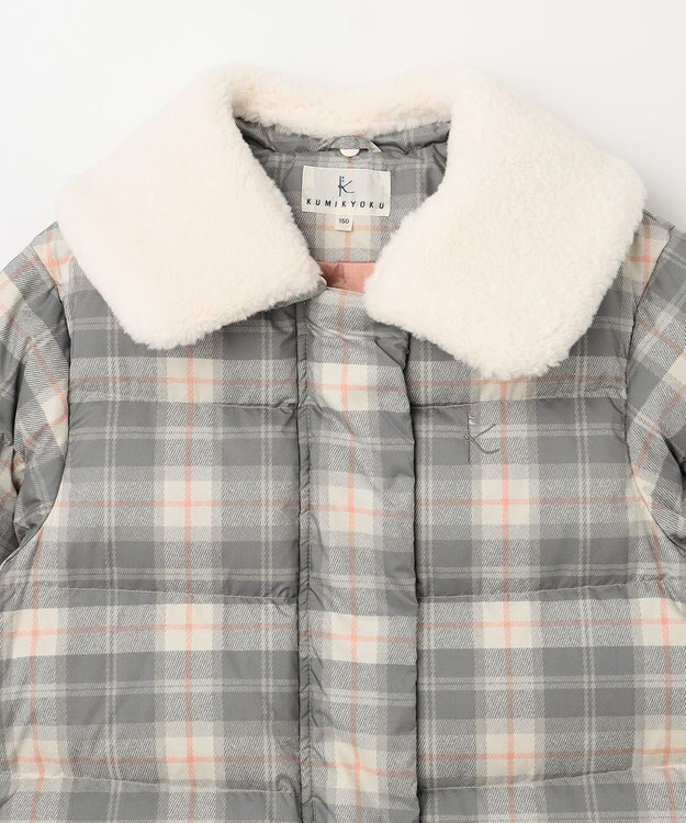 組曲 KIDS 【150-170㎝】ショートダウン チェック系5