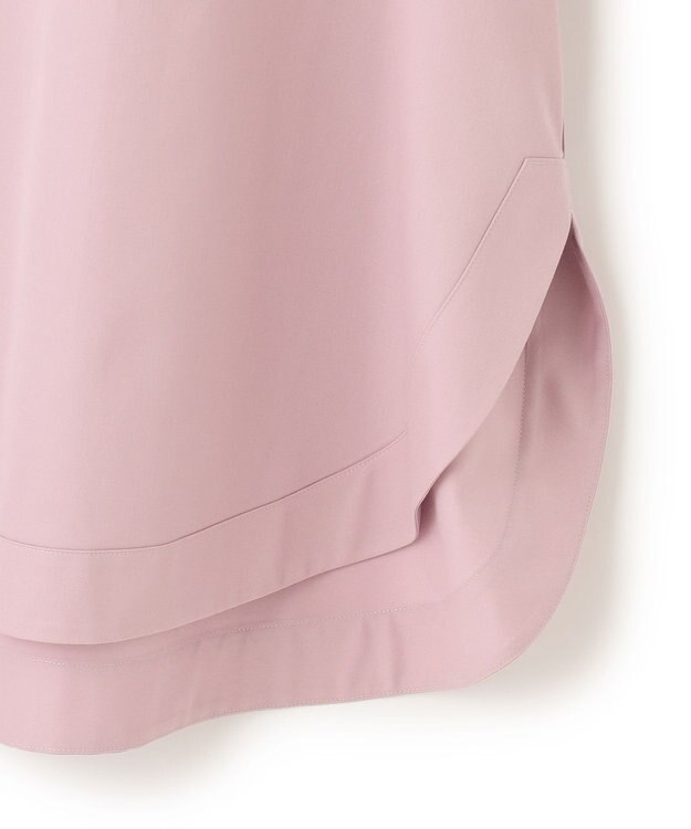 23区 【23区 lab.】ハイカウントコットン ロールアップカフス シャツ モーブピンク系