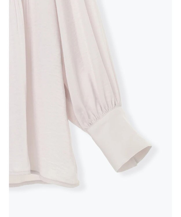 Te chichi プリーツサテンブラウス Ｓグレー