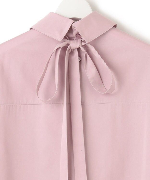 23区 【23区 lab.】ハイカウントコットン ロールアップカフス シャツ モーブピンク系