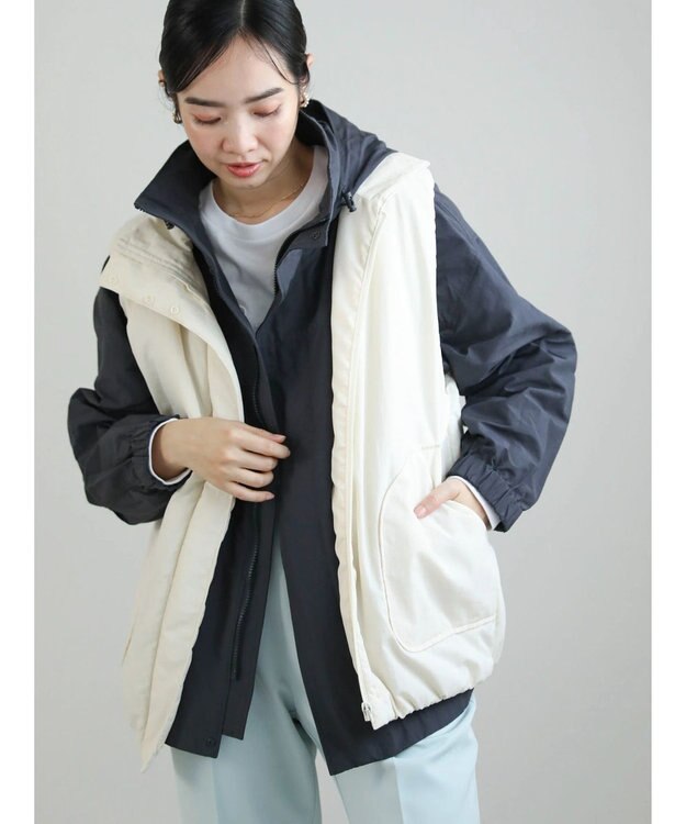 Green Parks 撥水加工　2WAYゆったりブルゾン Charcoal Gray