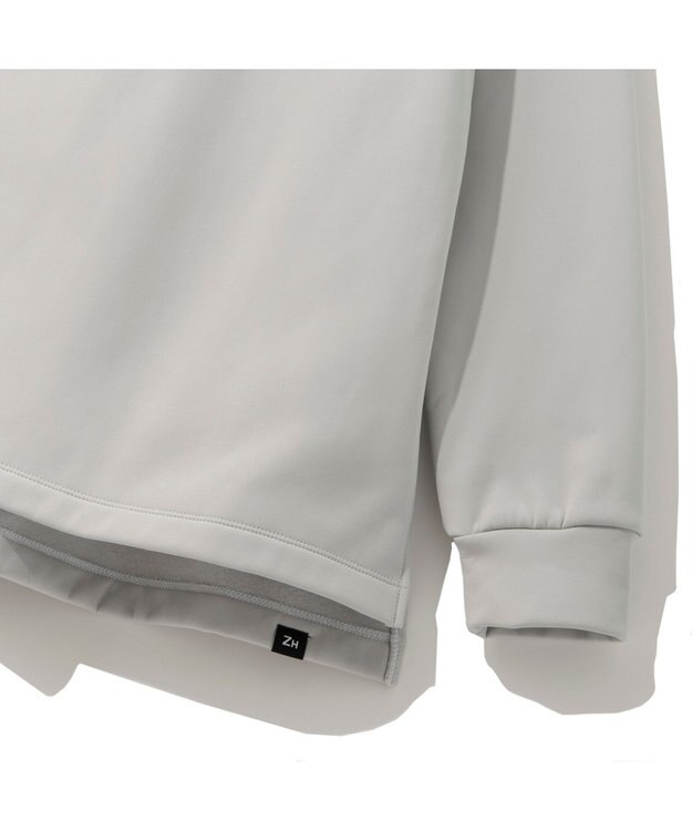 ZERO HALLIBURTON 【洗える】超軽量ロングスウェット 82747 軽い トレーナーストレッチ 保温 ゴルフ ZHG-W10a グレー