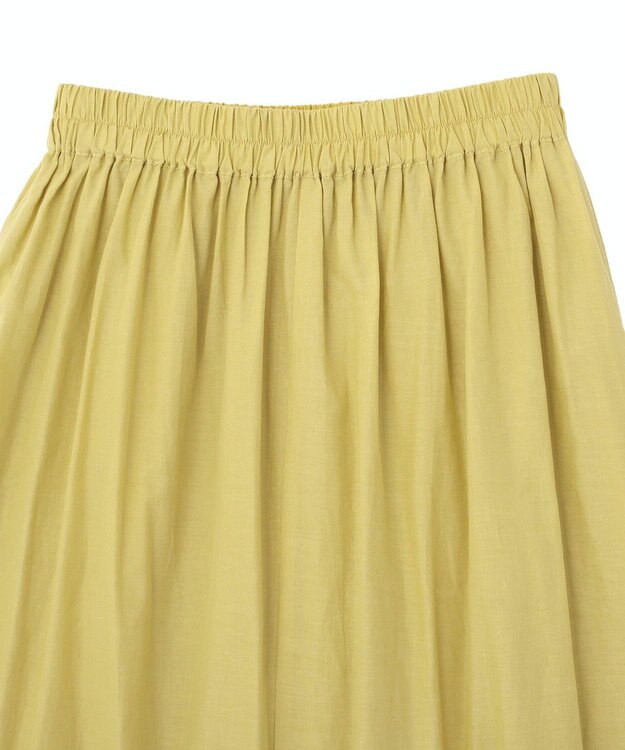 Green Parks ペチ付スカラップ刺しゅうスカート Yellow