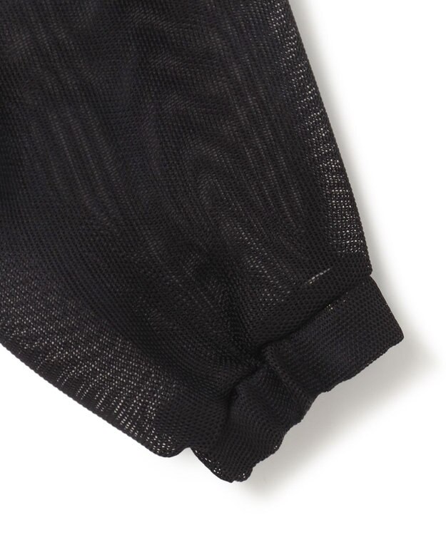 ICB L 【洗える】Ta/Peメッシュ ブルゾン ブラック系