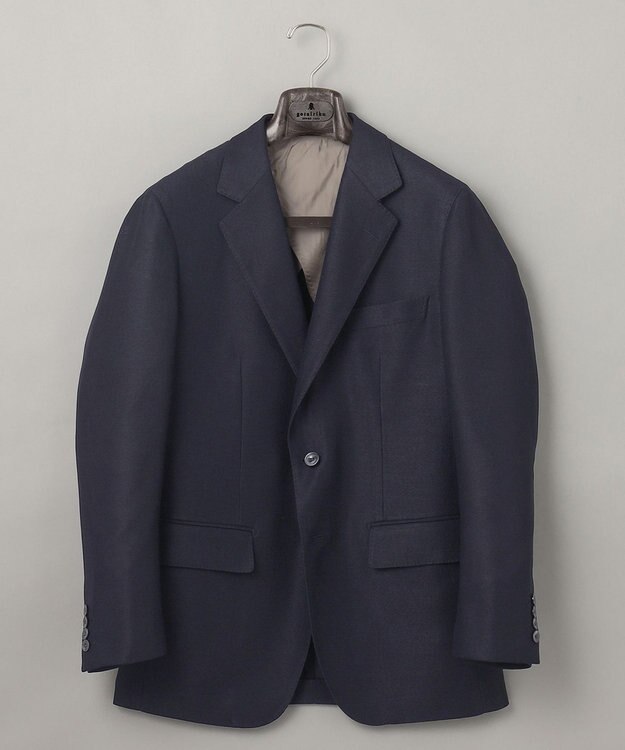 GOTAIRIKU 五大陸オリジナル素材 【防シワ/通気性抜群/ストレッチ】カラミSOLOTEXブレザー ネイビー系