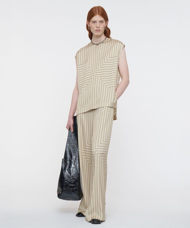 JOSEPH ジオメトリック アニメーション　ブラウス Affogato / Black