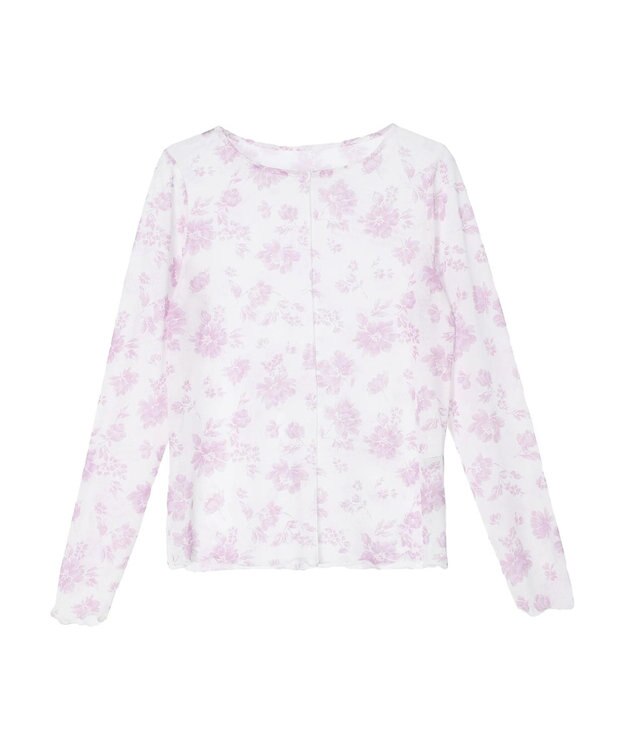 earth music&ecology フラワープリントシアーインナー Lavender