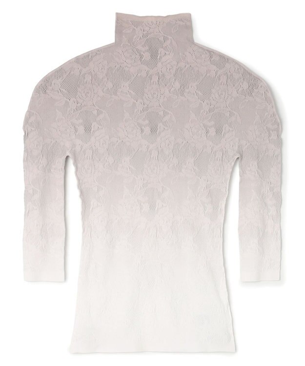 Chacott グラデーションローハイネックトップ グレージュ