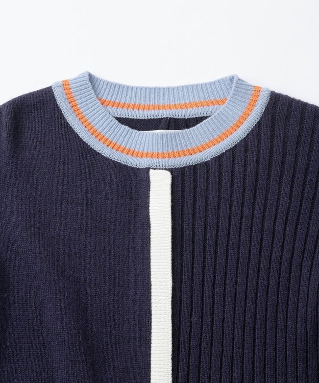 TRICOTE センターライン オーバーセーター 39NAVY