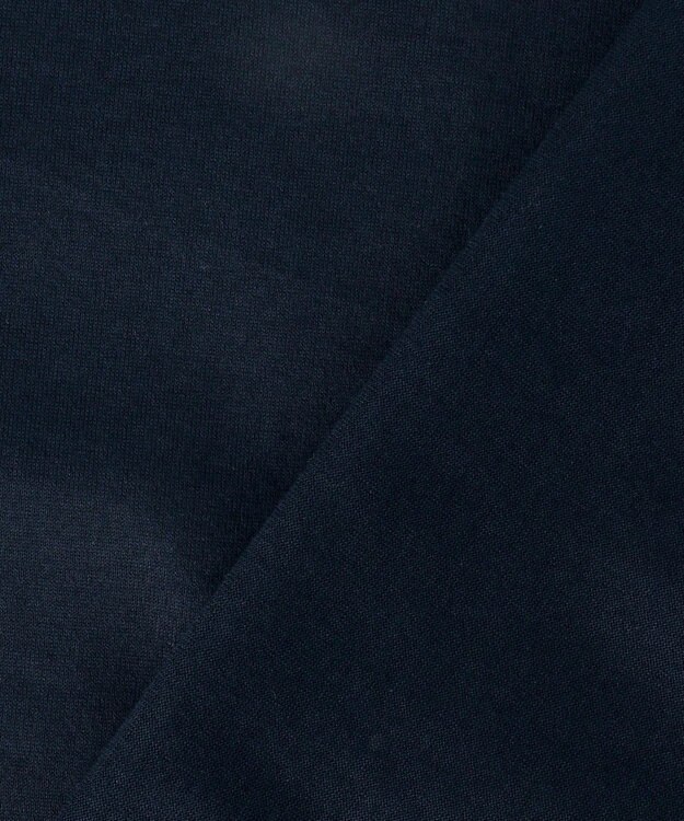 BEIGE， TORENIA / レザーポケットコットンクルーネックTシャツ Navy×Camel