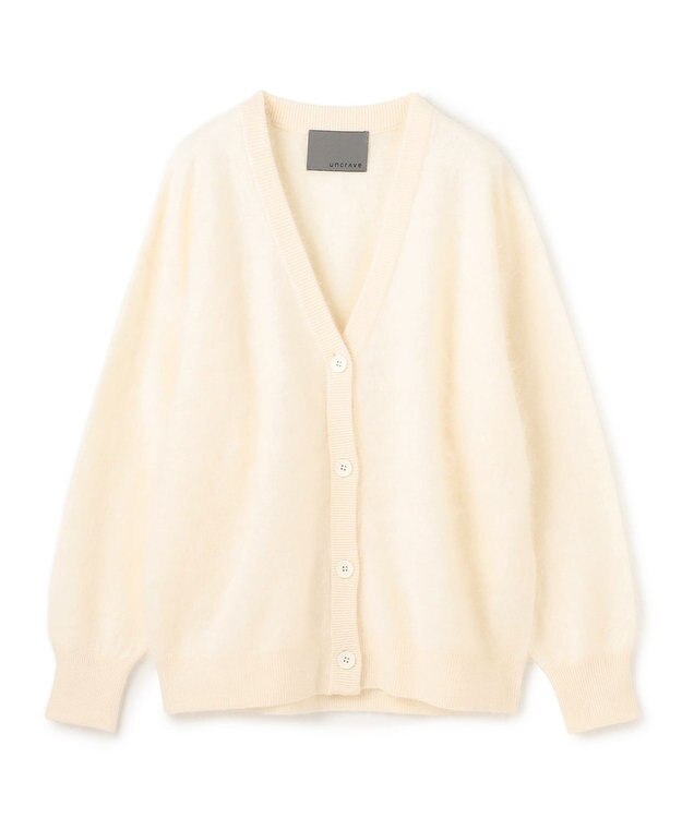 uncrave カシミヤファーニット カーディガン オフ