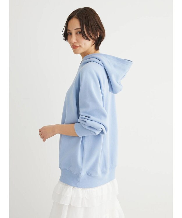 Green Parks 裏起毛裏毛パーカー Sax