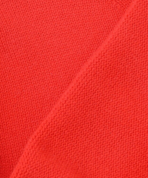 uncrave カシミヤニット（uncrave WHITE） オレンジレッド