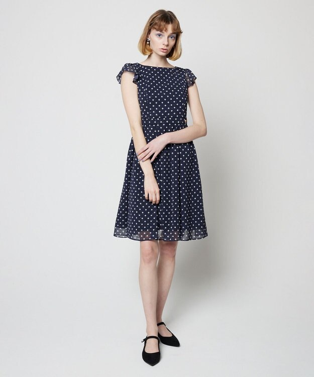 TOCCA 【洗える！】MISTY RAIN ドレス ネイビー系5