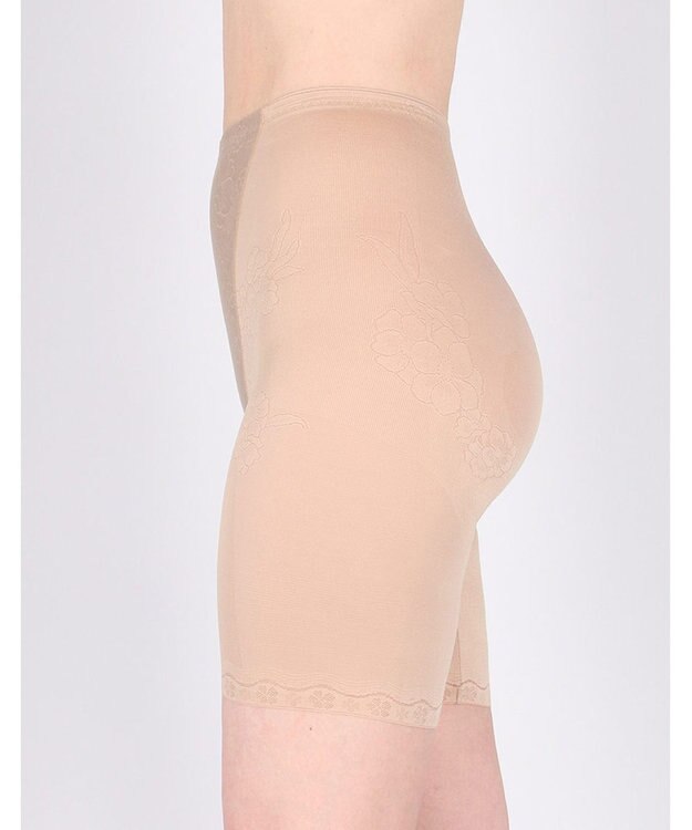 Wing ガードル 【キュッとアップパンツ】 ヒップをまるくメリハリあるラインに ラクにおなか押さえ ロング丈 KQ0745 ウイング／ワコール ブラック